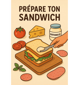 PRÉPARE TON SANDWICH DANS UNE BAGUETTE COMME TU LE DÉSIRES
