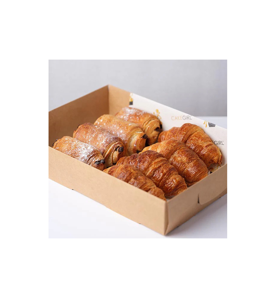 Plateau mix viennoiseries (croissants & pains au chocolat)