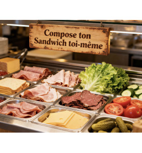 PRÉPARE TON SANDWICH DANS UNE BAGUETTE COMME TU LE DÉSIRES