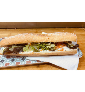 Sandwich Scampi à l'ail Crudités